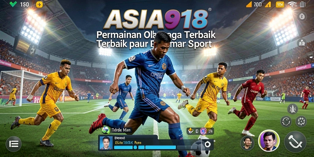 Tangkapan layar gameplay mendebarkan dari ASIA918 yang menunjukkan aksi olahraga.
