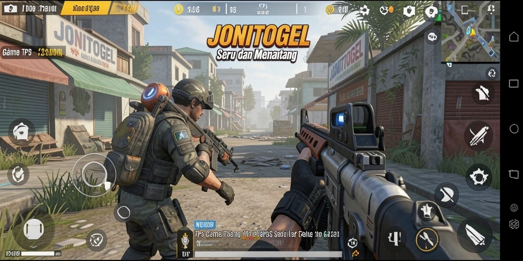 Tampilan menakjubkan dari gameplay JONITOGEL yang penuh aksi.
