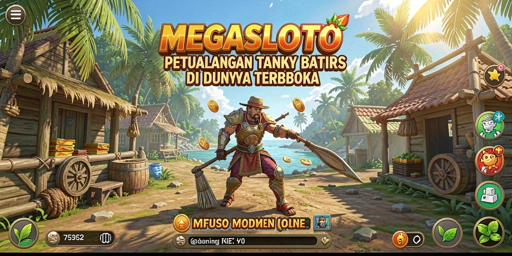 Gameplay MEGASLOTO dengan eksplorasi dunia terbuka yang menakjubkan.