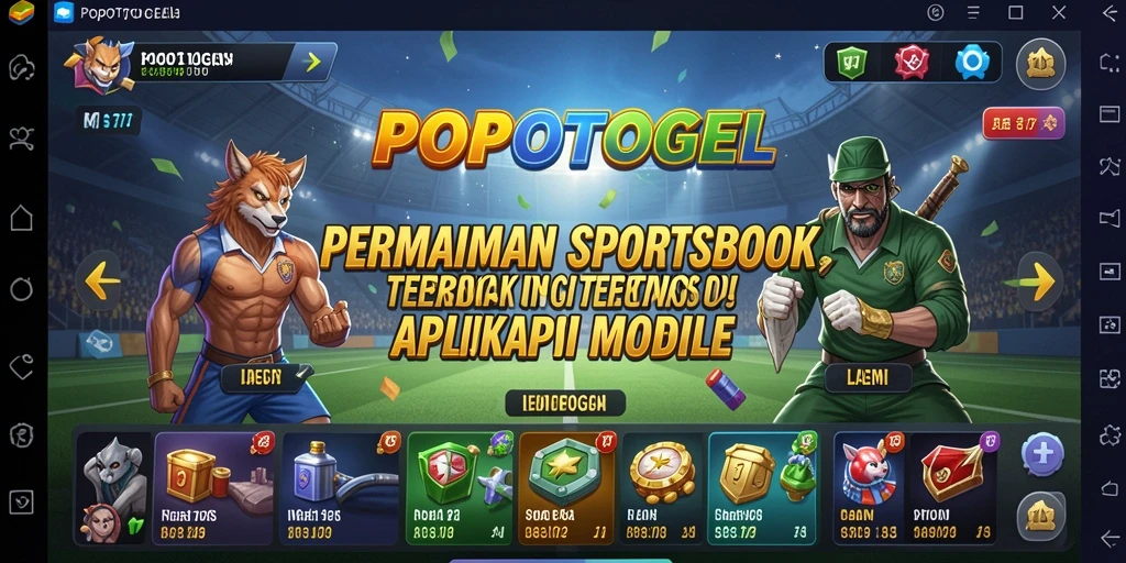 Tampilan menarik dari gameplay Sportsbook di POPOTOGEL.