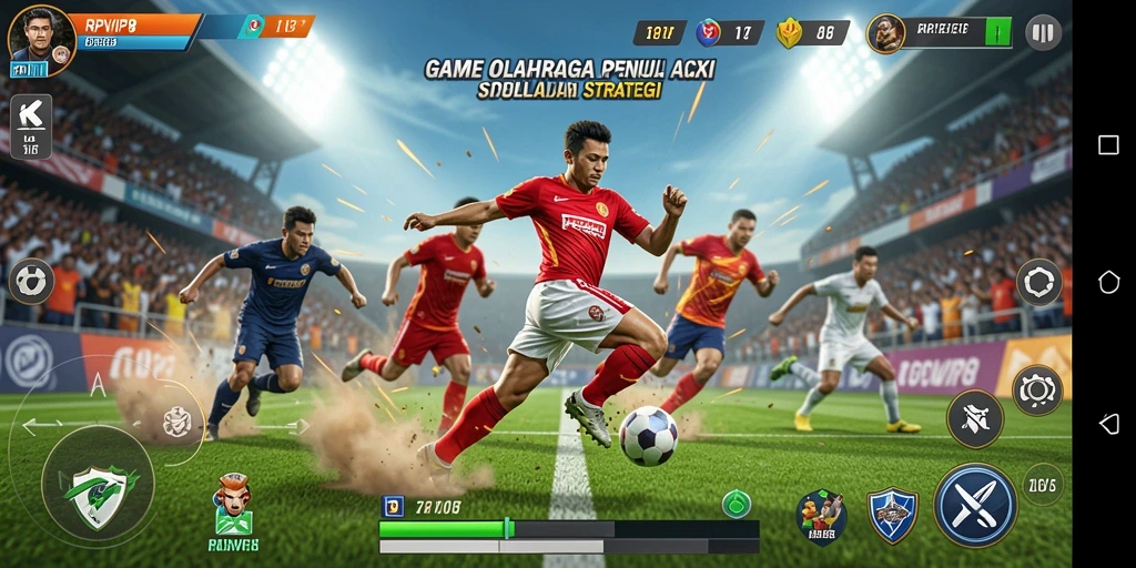 Tampilan gameplay RPVIP8 yang seru dan kompetitif di lapangan.