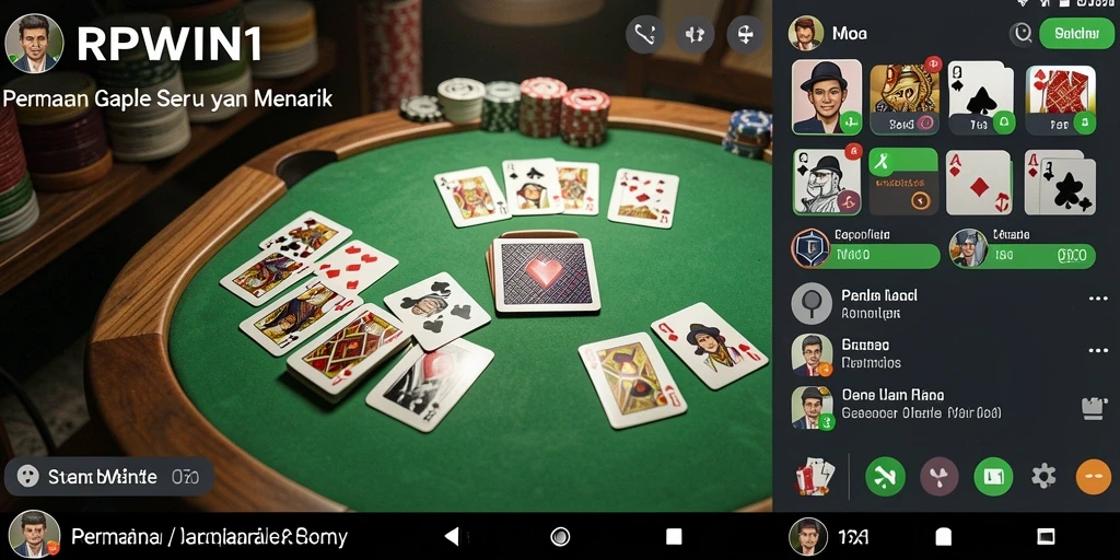 Gameplay Gaple yang menyenangkan dan interaktif.