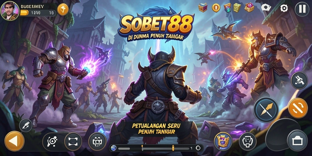Screenshot permainan <strong>SOBET88</strong> menunjukkan aksi petualangan yang mendebarkan.