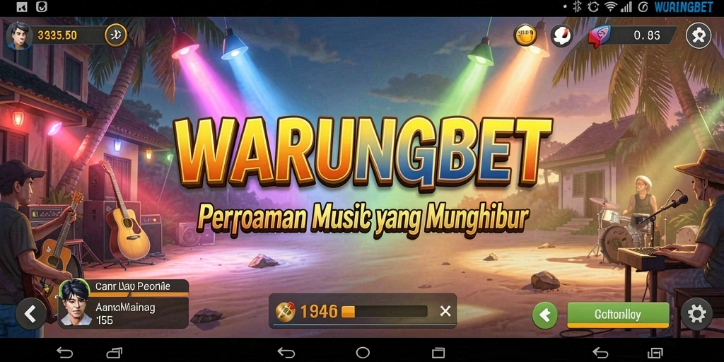 Tampilan gameplay menarik dengan berbagai lagu dan tantangan.